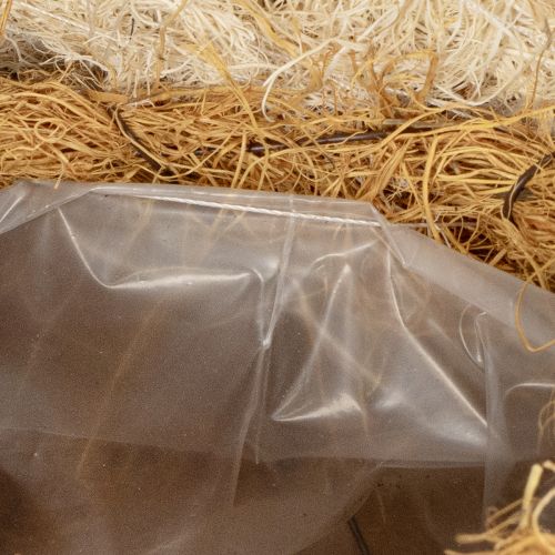 Article Figurine d'abeille en matériaux naturels, au design adorable, idéale pour les chambres d'enfants, 24 cm, lot de 2.