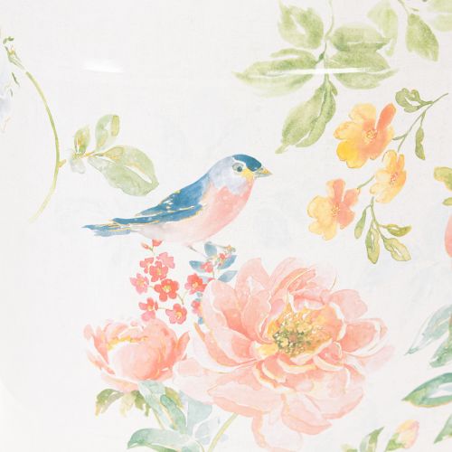 Pot de fleurs ovale vintage printanier, en métal, 26 x 22 x 17 cm, lot de 3 | Floristik24.fr
