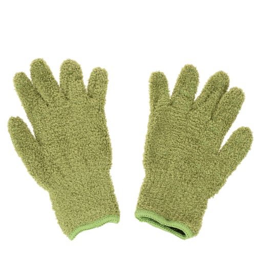 Gants en microfibre verts pour entretien des plantes en pot, 1 paire | Floristik24.fr