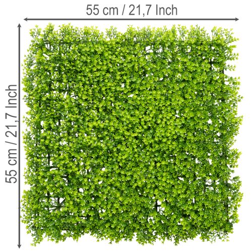 Plante Artificielle Buisson Carré 55x55 cm pour Décoration Murale | Floristik24.fr
