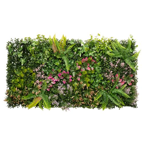 Kécor mural végétal artificiel en plastique 100 x 55 cm avec accents colorés pour intérieur acheter | Floristik24.fr