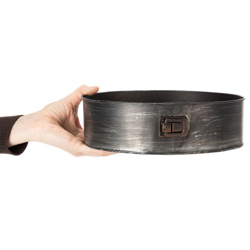 Article Pot de fleurs, moule à pâtisserie décoratif, moule à charnière pour plantation, décoration en métal Ø24cm H7,5cm