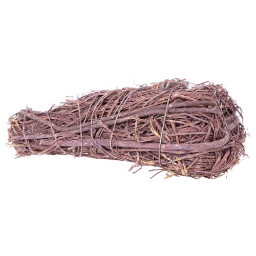 Lot de 2 coupelles en forme de cœur en branches avec film plastique, 14 cm | Floristik24.fr