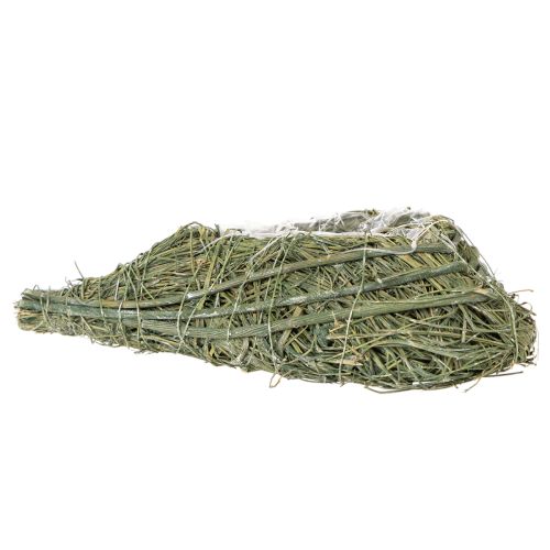 Plaque cœur en matières naturelles avec film protecteur 22 cm, lot de 2 | Floristik24.fr