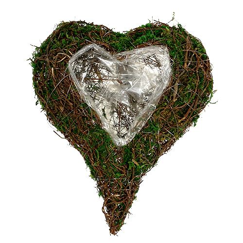 Article Coeur végétal comme base d&#39;arrangement 30x35cm H8cm