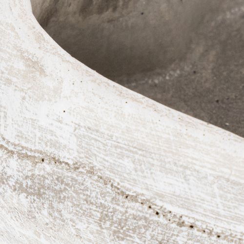 Bol décoratif en forme de cœur, gris ; petit pot de fleurs en forme de cœur, 19 cm | Floristik24.fr