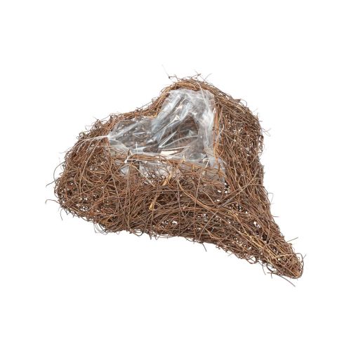 Floristik24 Bol à plantes cœur de vigne naturel Salim 21×20,5×6cm