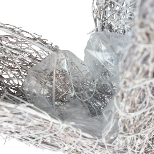 Floristik24 Coeur végétal debout coeur de vigne blanc décoration de table 36×9×48cm