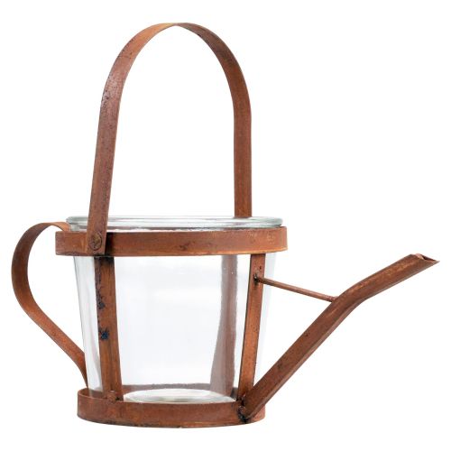 Floristik24 Arrosoir décoration lanterne pot de plante décoration de jardin rouille 29cm