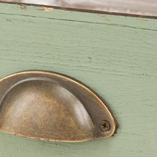 Article Boîte à plantes décoration tiroirs en bois 22/18cm lot de 2 pièces