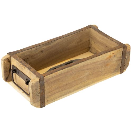 Floristik24 Jardinière en bois en forme de brique recyclée 32×15×10cm
