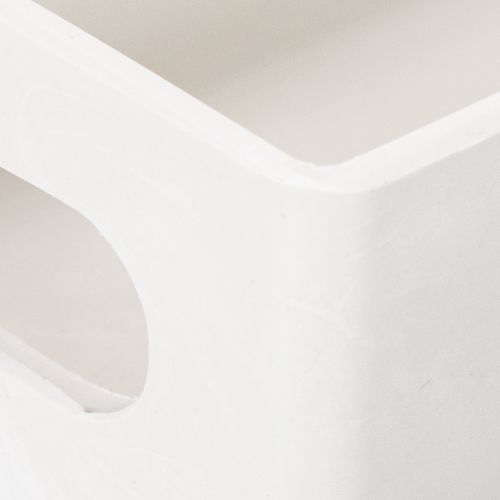 Plateau rectangulaire avec poignées en plastique 32 cm gris clair | Floristik24.fr