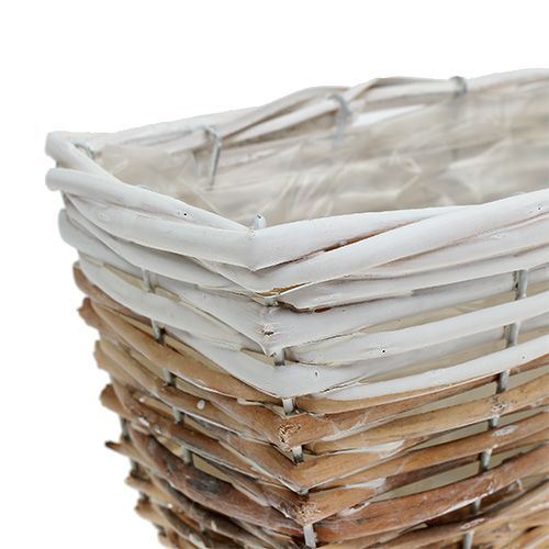 Floristik24 Jardinière 31x13cm blanc-nature