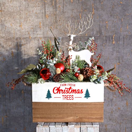 Floristik24 Décoration de table Noël Figurine de Noël décoration renne H35,5cm