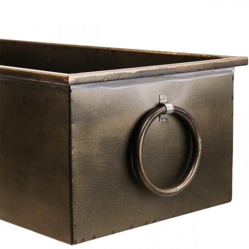 Article Jardinière en métal et laiton 59/53/47 cm Lot de 3