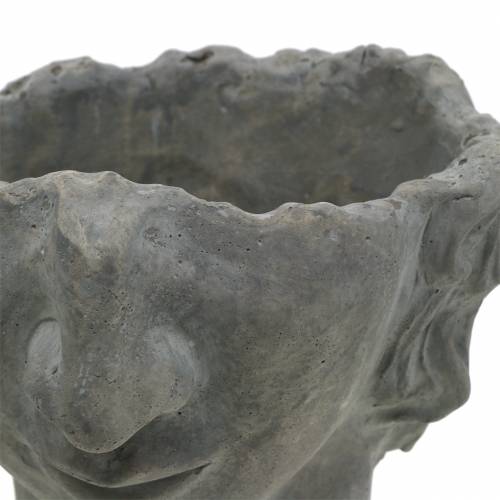 Floristik24 Buste tête de plantation en béton pour plantation gris H23,5cm