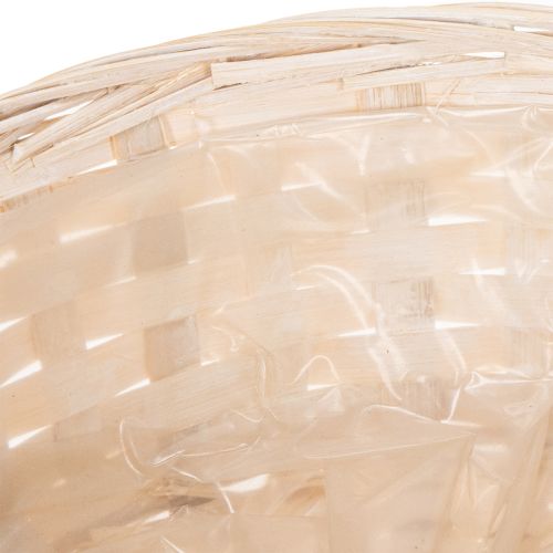 Article Panier tressé, 23 cm, 6 pièces, décoration florale élégante pour le salon