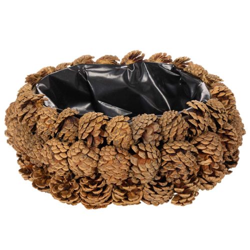 Coupe ronde à planter en pommes de pin 30 cm marron acheter | Floristik24.fr