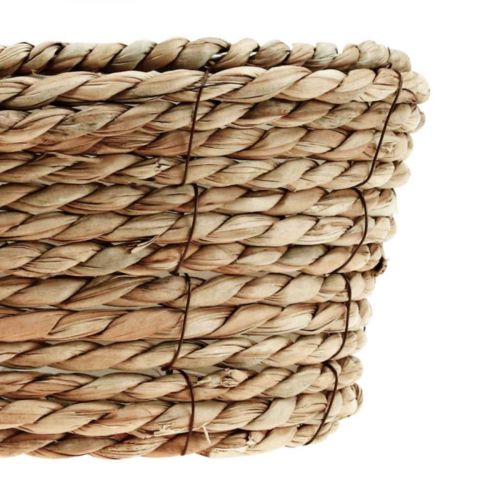 Floristik24 Panier à plantes corbeille en jonc de mer panier décoratif ovale 32×19×12cm