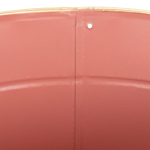 Article Pot de fleurs/jardinière en métal, Ø 26 cm H 22 cm, lot de 4