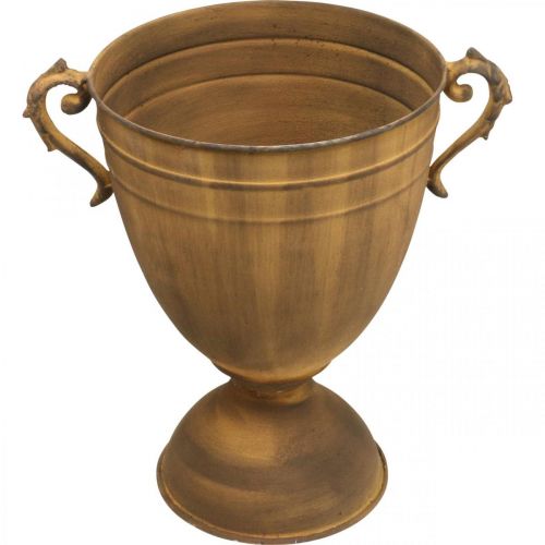 Floristik24 Cache-pot aspect rouille coupe vase métal Ø22,5cm H32,5cm