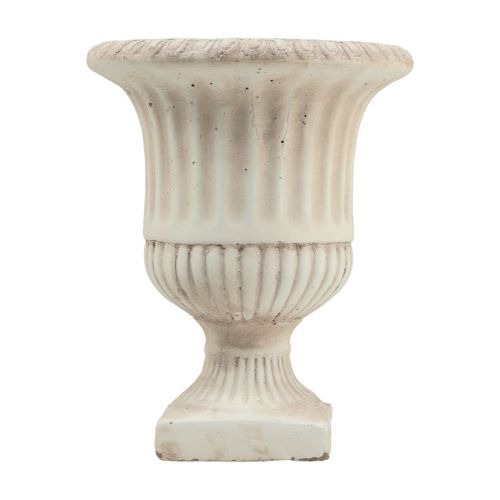 Floristik24 Cache-pot trophée béton pot de fleur décoratif antique Ø19cm H24cm
