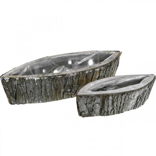 Article Bol à plantes bac à plantes bois Jardinière 46/31,5 cm lot de 2