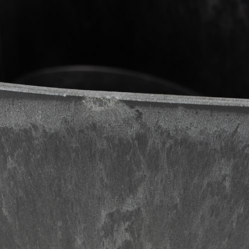Article Jardinière décorative en forme de cœur en plastique anthracite 13×16×6,5 cm