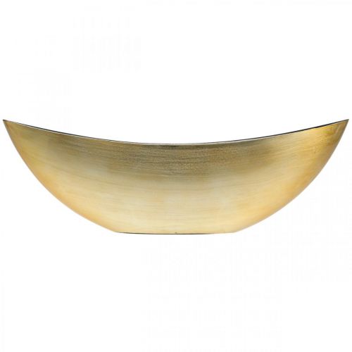 Floristik24 Bol à plantes bol décoratif ovale jardinière or 39×12×13cm