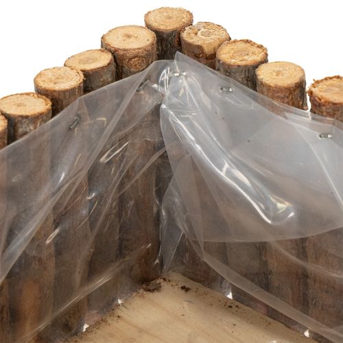 Article Jardinière carrée branches de bouleau naturel 14,5/20cm lot de 2