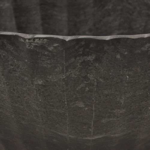 Article Jardinière avec rainures, bateau de plantation, anthracite, 24 cm