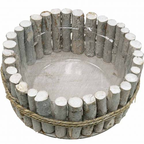 Floristik24 Cache-pot en branches Ø33cm H13cm