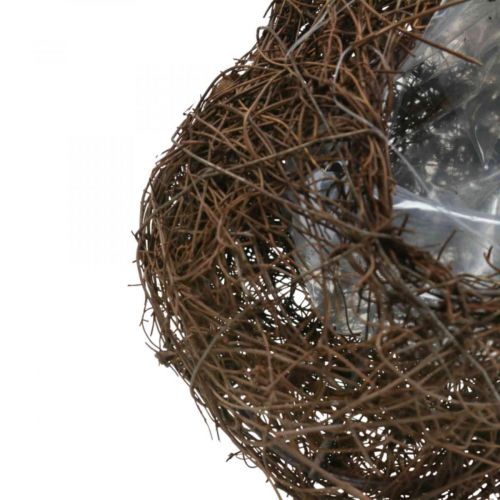 Article Bol à plantes coeur cimetière, coeur de vigne à planter 21cm