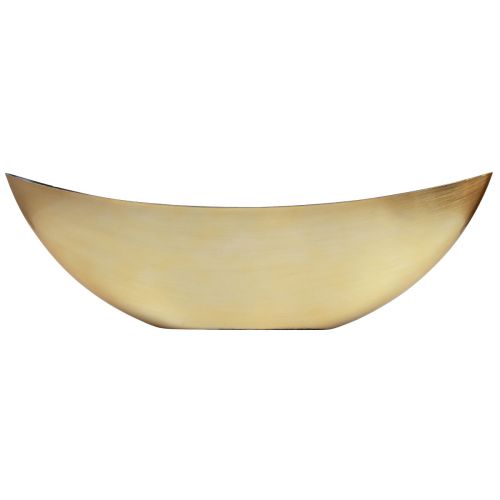 Bol à plantes bateau à plantes or noir 55×15×18cm