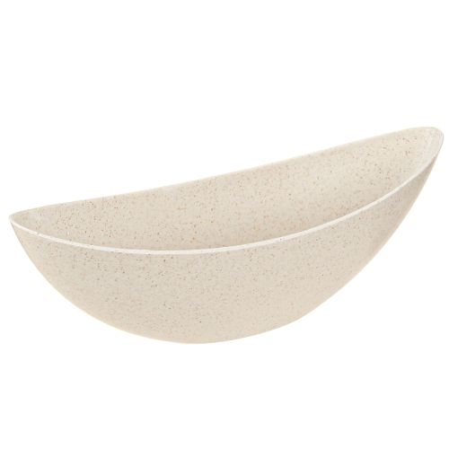 Article Bol à plantes en plastique pour bateau à plantes beige 28×9×9cm 3pcs