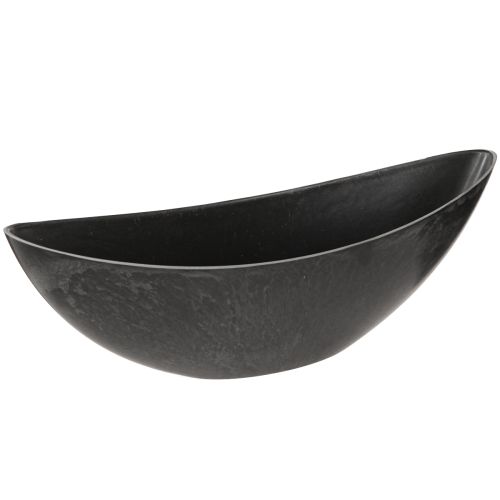 Article Bol à plantes en plastique anthracite 28×9×9cm 3pcs