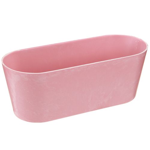 Floristik24 Bol de plantation ovale pour bateau de plantation rose 27×11×10cm 3pcs