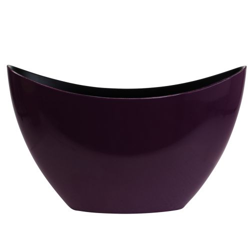 Article Bol décoratif bateau à plantes violet 20×9cm H12cm