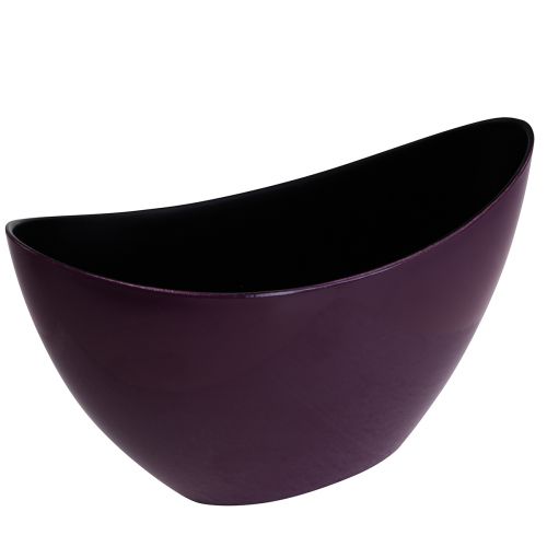 Article Bol décoratif bateau à plantes violet 20×9cm H12cm