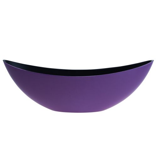 Bol décoratif bateau à plantes violet 38,5 cm × 12,5 cm × 13 cm