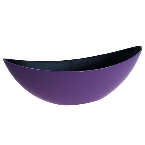 Article Bol décoratif bateau à plantes violet 38,5 cm × 12,5 cm × 13 cm