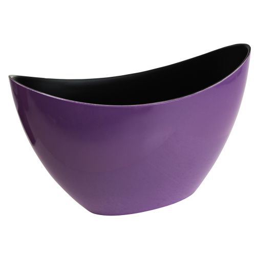 Article Bol décoratif bateau à plantes violet 20×9cm H12cm