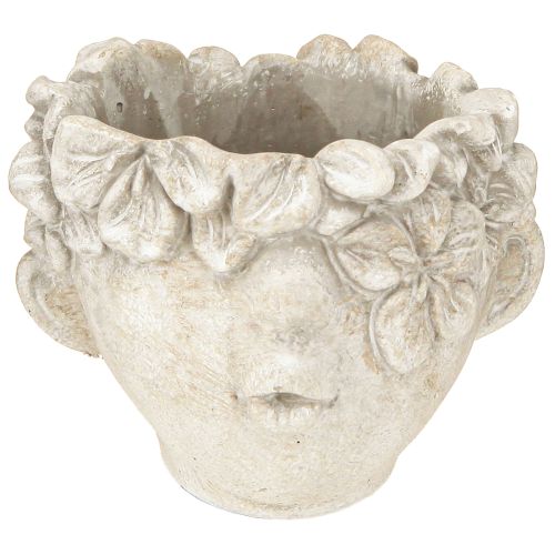 Article Pot de fleurs buste bouche de baiser avec crème pour le visage H10cm 3pcs