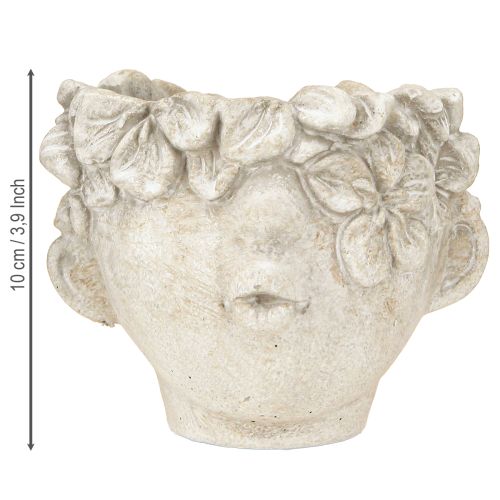Article Pot de fleurs buste bouche de baiser avec crème pour le visage H10cm 3pcs