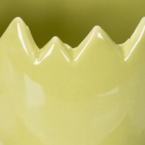 Article Pot de fleurs à motif d'œuf de Pâques pour une décoration printanière élégante, 10 cm, lot de 3