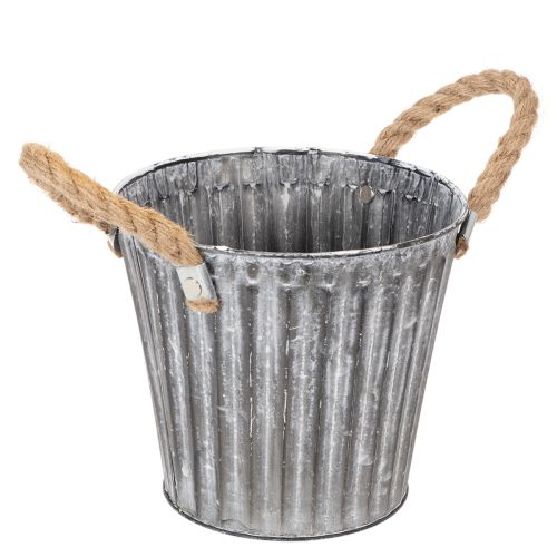 Pot décoratif en métal avec