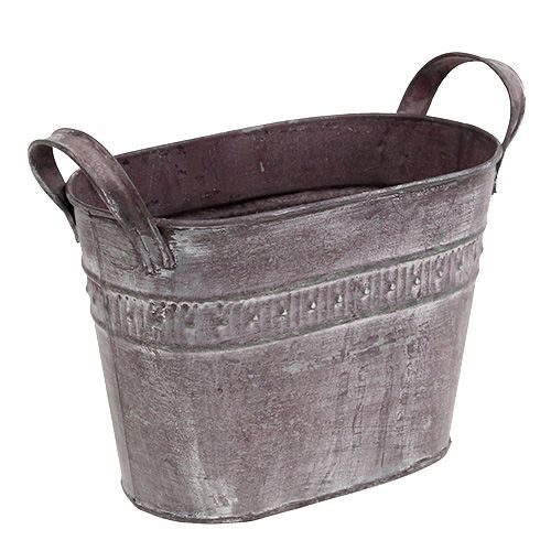 Floristik24 Cache-pot ovale 20cm x 12cm H14cm violet