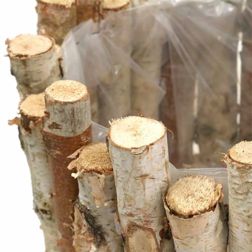 Cache-pot rond bouleau Ø22 / 30cm, lot de 2