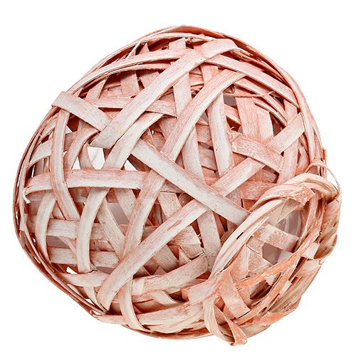 Floristik24 Pot de fleurs en copeaux Ø15cm H14cm orange