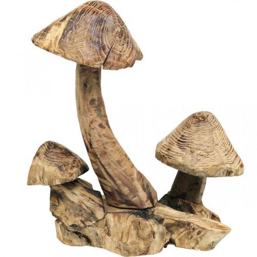 Statue champignon déco automne - Déco Jardin champignons 20 cm